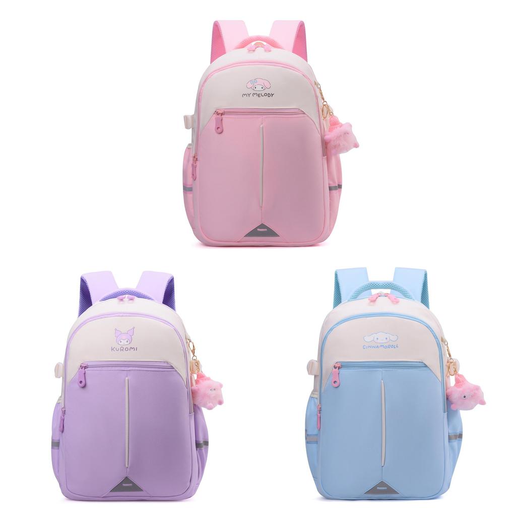 Cinnamoroll Kuromi Melody Backpack With Antiload And Spinal Protection For First To Third Grade Students