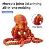 Poseable Cthulhu Creature Model - 3D Printed Articulated Octopus with Glow Features, Unique Aquarium Decor & Collector's Item