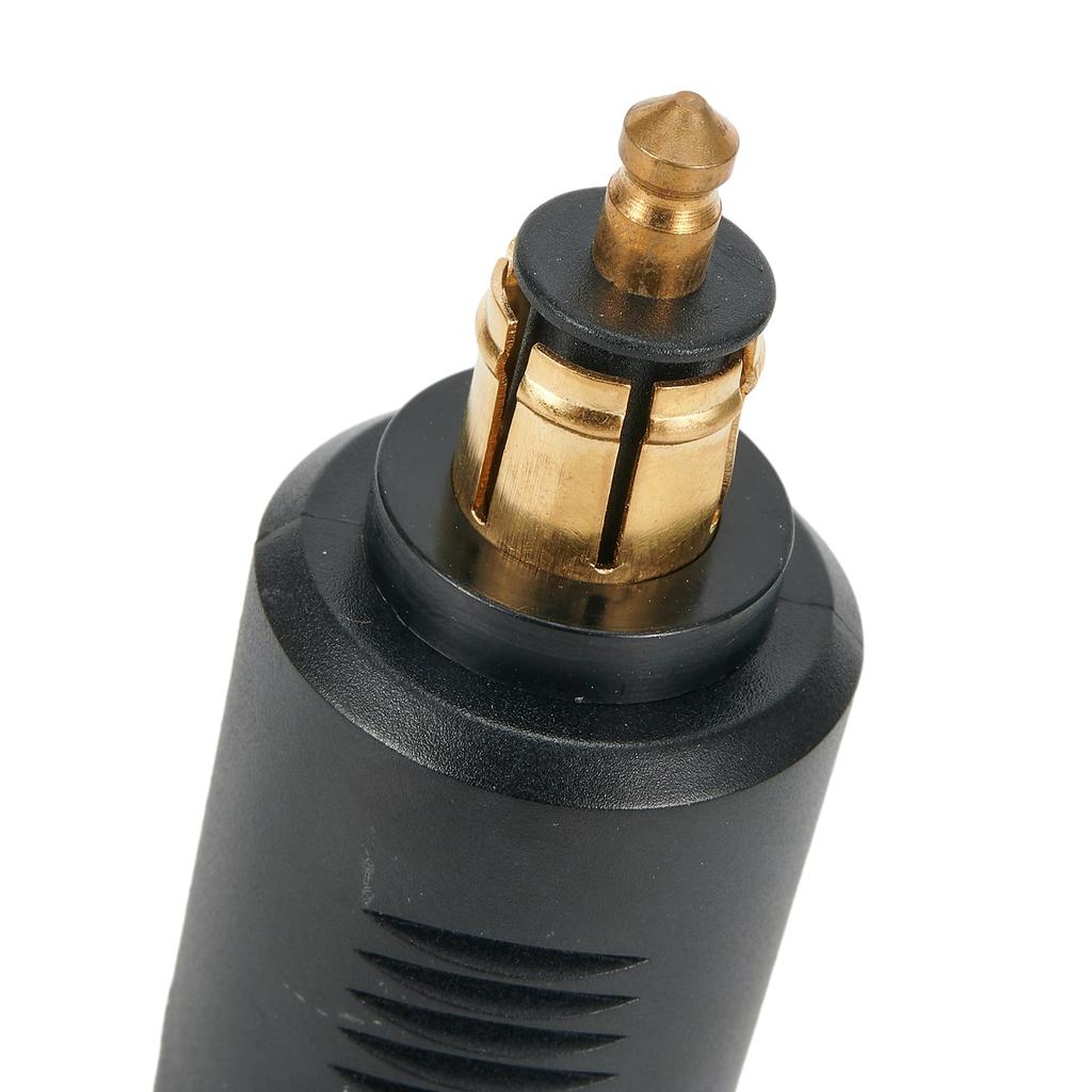 DC 12V 24V EU Plug Cigarette Lighter For BMW DIN Socket Motorcycle Charger Socket Outlet Convert To Car Adapter Power Lead Cable