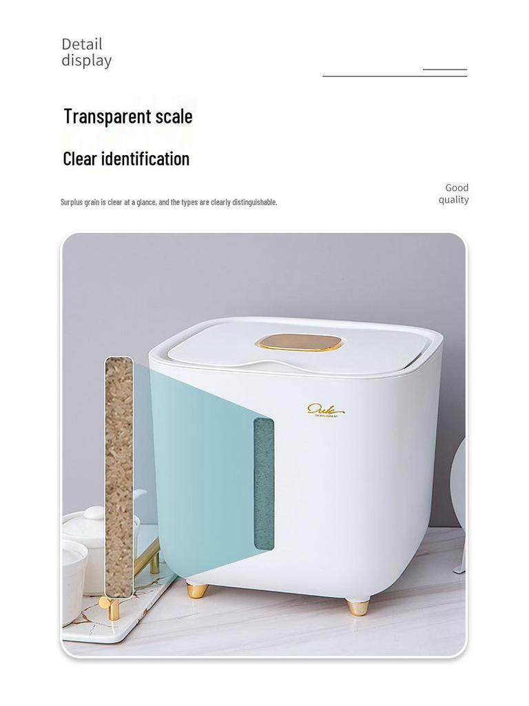 Japanese-Style Insect & Moisture-Proof 20 Jin Rice Storage Box