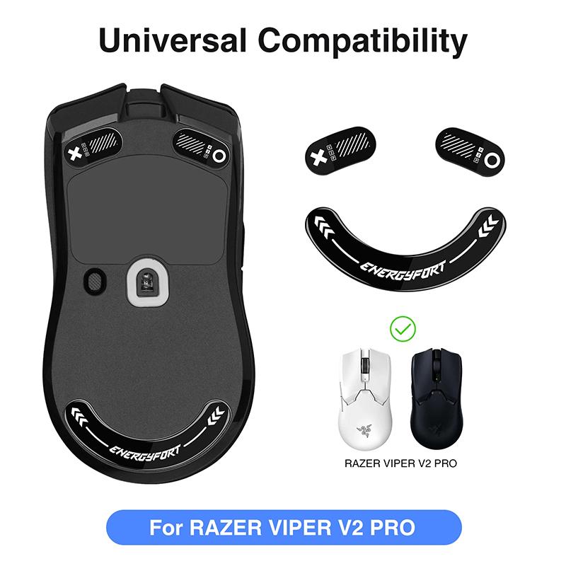 Mouse Feet Skates Ultra Strong Flawless Glass Super Fast Smooth Durable Sole For Razer Viper V3 V2 Pro Gaming Mouse