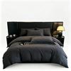 Brushed Microfiber Bedding Set 4Pcs Solid Color Soft Duvet Cover Sheet All Season