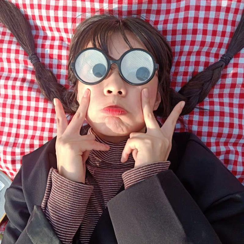 Cute Cartoon Disco Glasses - Bouncing Silly Sunglasses for Party & Birthday Photo Props.