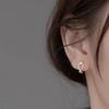 Asymmetrical Cat Fish Design Niche Earrings, High-End Trendy Ear Cuff Gift for Women Birthday