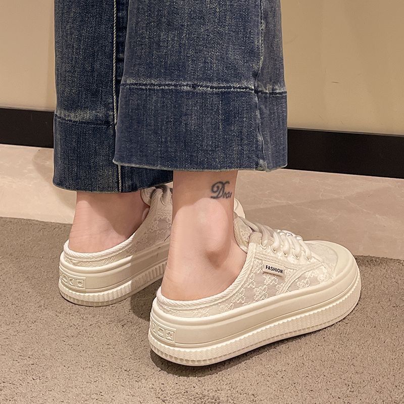 

Летние новые полуоткрытые маленькие белые туфли женская обувь носить летние сандалии сумка голова универсальная сетка 40