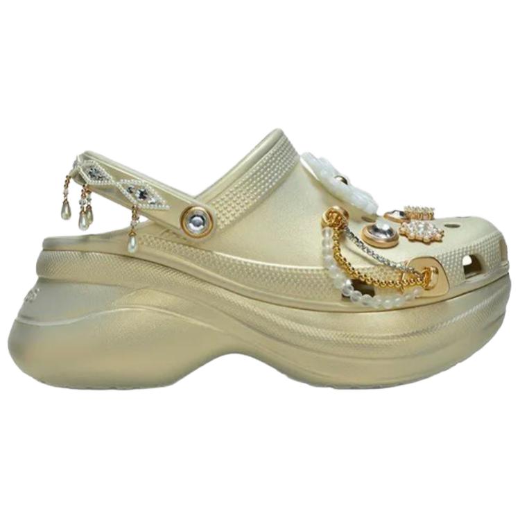 Crocs Retro Fashion Clogs Women Footwear Gold 211519-2Y2