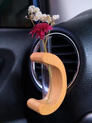 Car Vent Flower Vase Elegant C-Type Car Vent Clip Air Outlet Vase Portable Automotive Air Fresheners Car Air Vent for Dashboard 