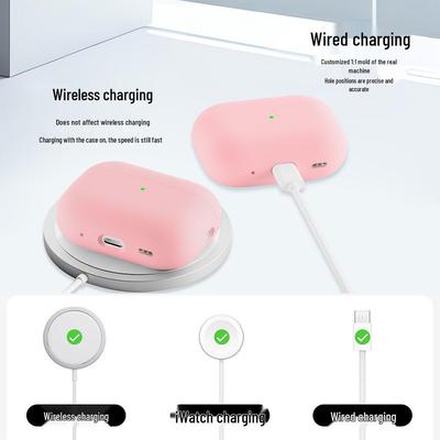 Apple AirPods Pro 3 Silicone Protective Case - Anti-Drop Bluetooth Headset Cover