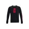 Under Armour Curry X Sesame Street Sweatshirts Men's Black Crew Neck Moderate Regular 1369621-001