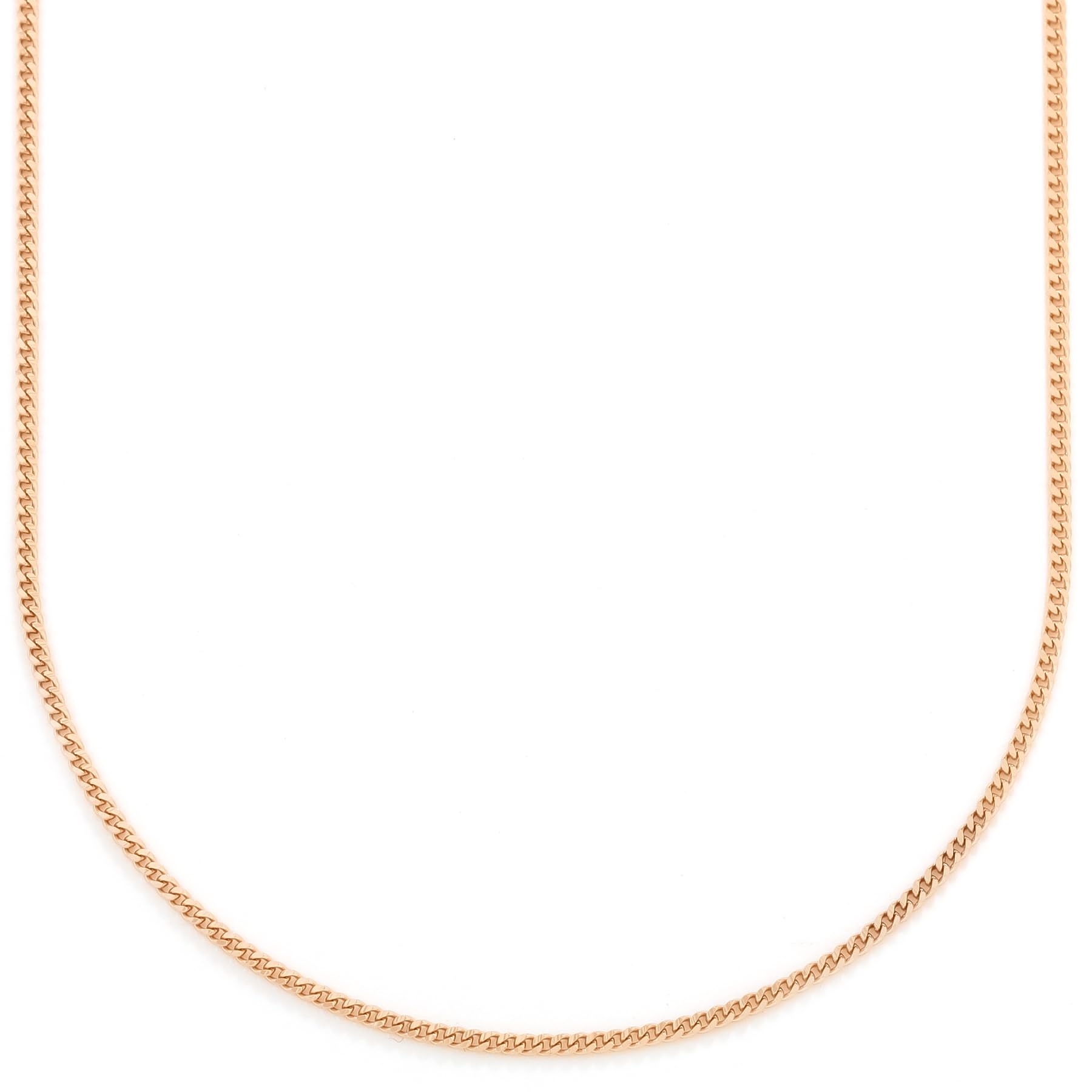 

K18 single kihei with AJ ring 3cm below the pull made in necklace 18K [FAIRY CULLET] 2-sided 3.0g-40cm, certified, ring, Japan, chain,