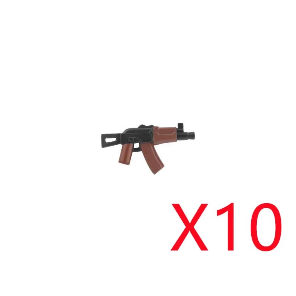 WWI WWII Building Blocks Soldiers Military Accessories Bomb Two-color Gun Mini Brick Weapons Gift Toy AKM Helmet RPG Grenad X026