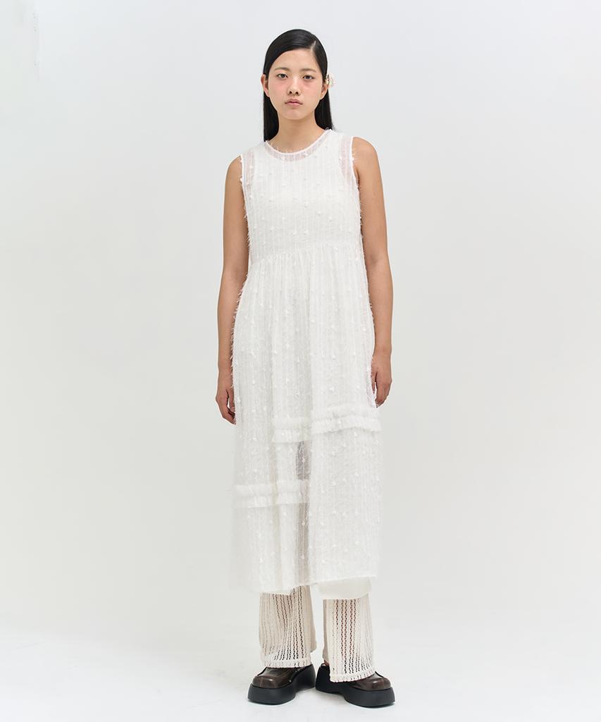 Editeom Defective Dress-White