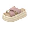Fashion NEW 7CM Heels Wedge Slides Sandals Women Casual Outdoor Slippers Female Summer Non Slip Beach Slipper Walking Chunky Shoes Woman