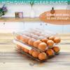 Automatic Rolling Egg Dispenser 1/2/3 Layer Egg Storage Bin Holds 18/32/54 Eggs Sliding Egg Organizer  for Refrigerator