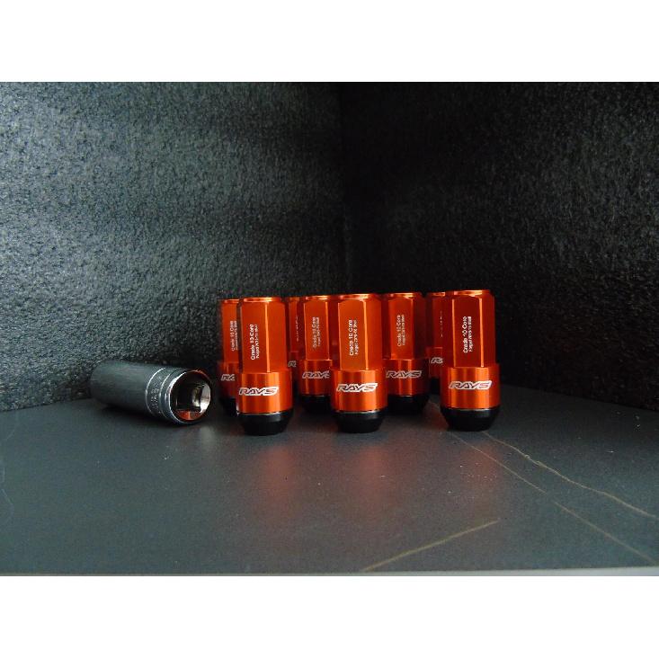 19HEX Rays Two-In-One Side Lock Nut Wheel Nut Lug Nut Length 58mm M12x1.5 M12x1.25 M14x1.5 With Aluminum+Steel 20pcs
