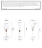 2pcs Light Wind · No Light Luxury Phnom Penh Crystal Glass Wine Glass Cocktail Champagne Glass Decanter Set