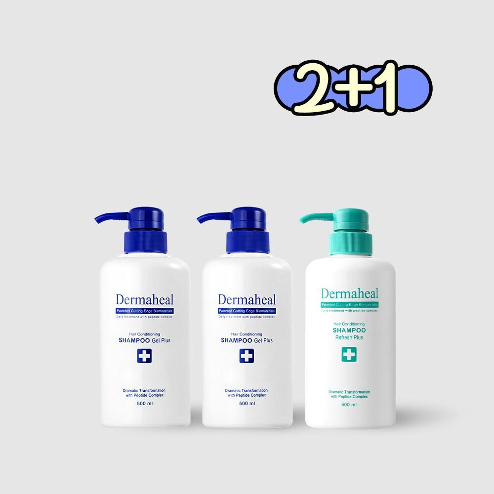 Hair Conditioning Shampoo Gel 500ml (2) + Refresh (1), 1 Set