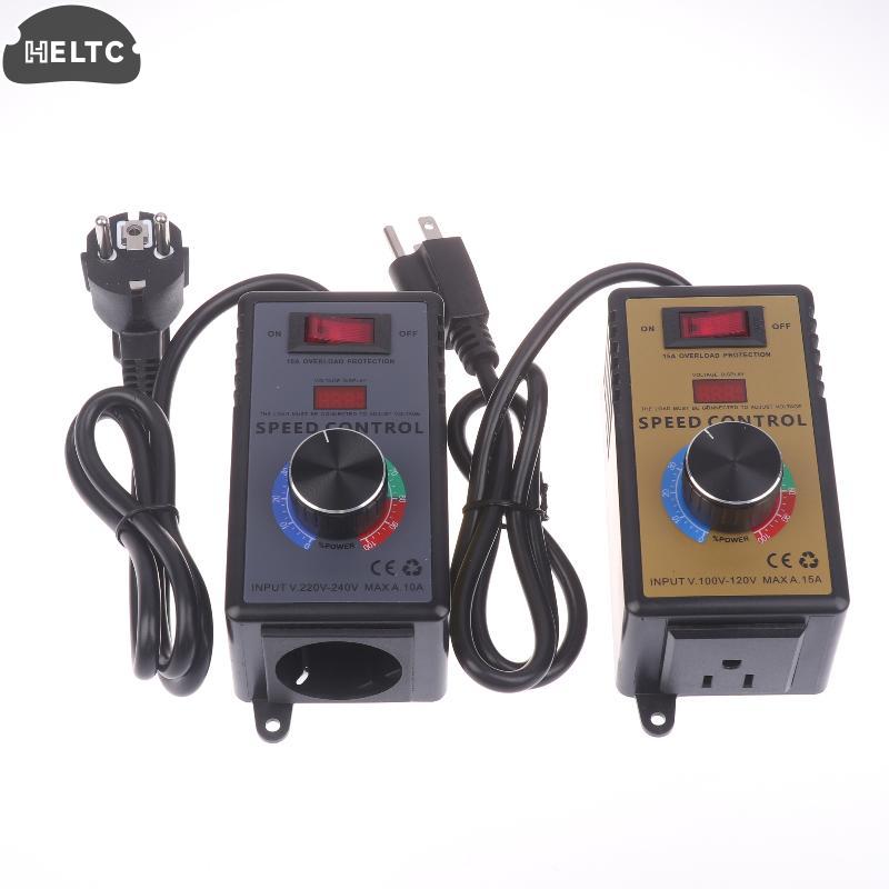 1PCS 220V/110V 4000W Fan Speed Controller 10A Overload Protection Angle Grinder Governor Hand Electric Drill Speed Regulation