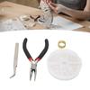 5pcs Gold Color Jewelry Making Rings Assorted Size Open Jump Rings Jumper Rings  Bracelet Repairing