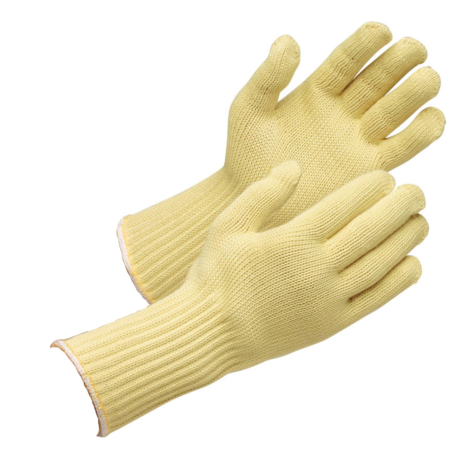 work 7 with wrist one size fits 1 pair [Midori Anzen] Cut-resistant gloves, gauge, thick, long-sleeved, protection, Kevlar(R), MK110, yellow, all,