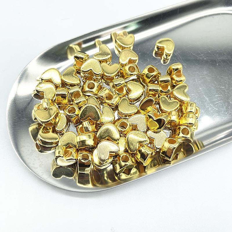 

New 30pcs 11x6mm loving Charm Big Hole CCB Beads High Bright Spacer Beads for Jewelry Making DIY