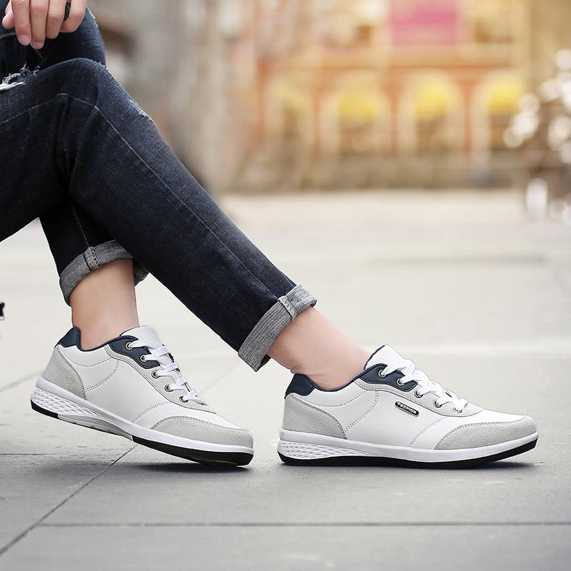 2025 Men's Casual White Sneakers - Summer Fashion Trend, Plus Size 48, Travel & Running Shoes