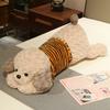 Lying Dog Plush Stuffed Pillow Toy Soft Simulation Puppy Back Cushion Room Decor Birthday Xmas Gift