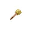 Copper Bell Mouth Flaring Capillary Tube Connector for Refrigeration, 1/4" Nut