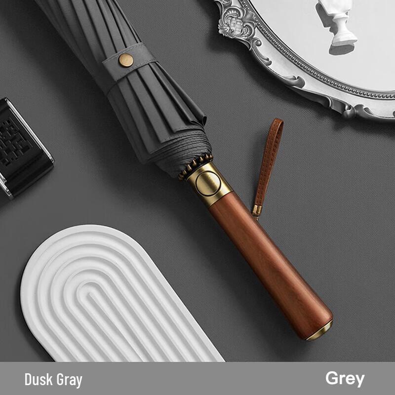 MAYDU 16-Rib Wind-Resistant Long Handle Umbrella