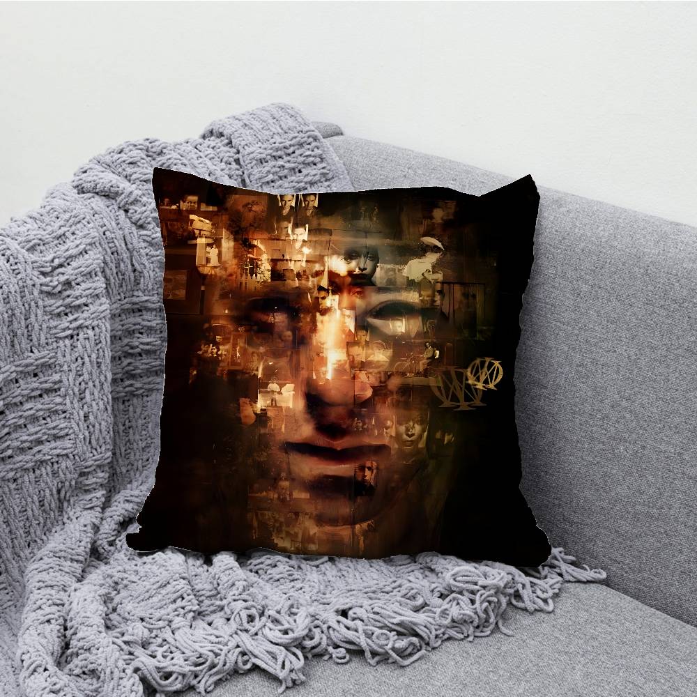 D-DreamS Band T-TheaterS Pillow Case Print Polyester Fiber 40X40 Cm Home Sofa Throw Cushion Cover Decoration