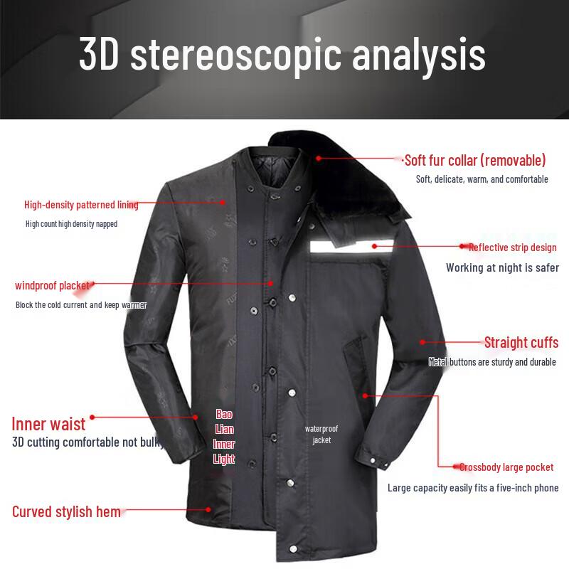 Men s Extreme Cold Security Duty Down Parka