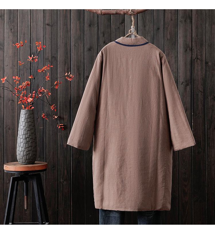 Women's Retro Mid-Length Cotton Jacket - Thick, Warm, Loose-Fit Winter Coat for 2026