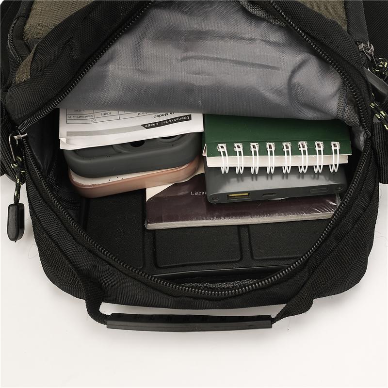 Men's Traveling Shoulder Bag Fashion Casual Patchwork Handbag High Quality Oxford Cloth Waterproof Multifunctional Crossbody Bag