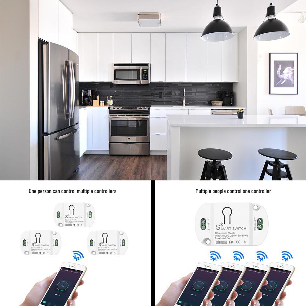 Graffiti Smart Bluetooth Mesh Remote Switch with Alexa Voice Control
