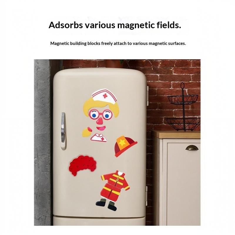 Magnetic Dress Up Puzzle Toy BPA Free Safe Expression Changing Game for Kids 3+ Kindergarten Activity Reward Gift