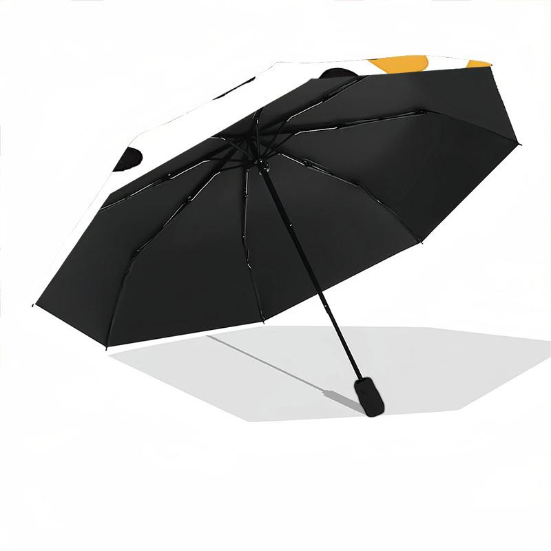 1pc Dalmatian Automatic Open/Close Umbrella - Compact Travel Umbrella with 8-Rib Durable Frame, Lightweight & Portable Design z14