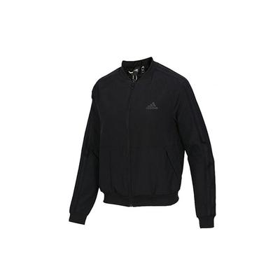 Bomber Jacket Sweatshirt Women Outerwear Black DW5716