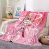 1pc Sailor Moon Flannel Blanket [Cozy Throw Blanket] For Sofa, Bed, Travel, Camping, Livingroom, Office, Couch, Chair, And Bed