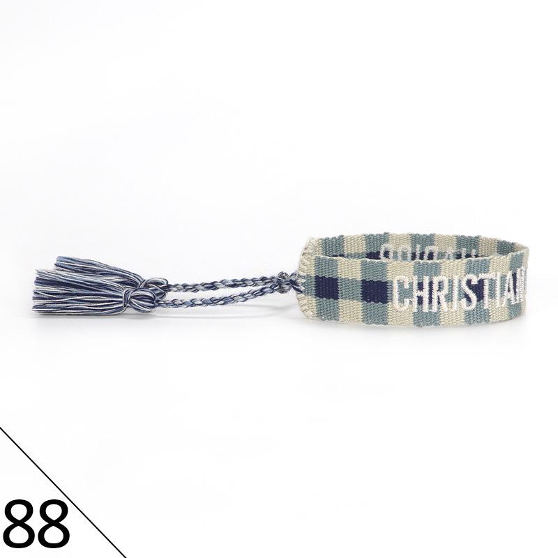 Handmade Embroidered Friendship Bracelet with Tassels for Women