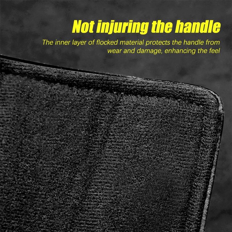 Car Door Handle Protective Cover Multifunctional Roof Handrail Suede Pad Seat Belt Shoulder Protector Auto Interior Decoration