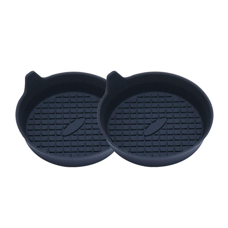 

Коврик для автомобильной чашки SEAMETAL, силиконовая вставка, подставка для автомобильной чашки, нескользящая защитная накладка для автомобильной чашки, термостойкость, водонепроницаемые автомобильные подстаканники 2pcs чёрный