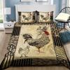 Hahn Bettwäscheset Bauernhoftier Bequem Bettdeckenbezug Steppdecke Kissenbezug Bettwäscheset Kinder Schlafzimmer Dekoration Heimtextil