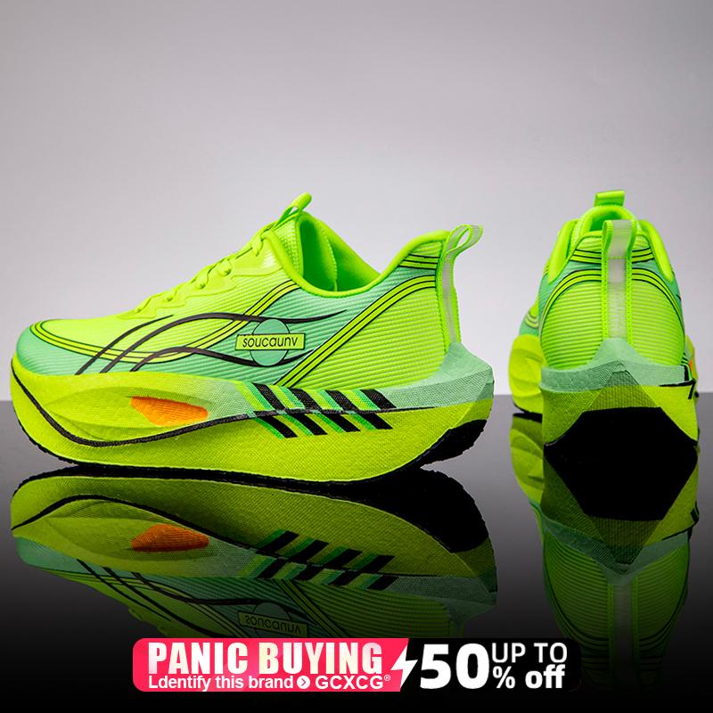 

Men s Comfortable Athletic Nonskid Sneakers Men‘s Running Shoes Carbon Board Speciality Marathon Sports Breathable Lightweight 46