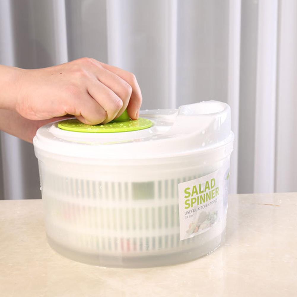 

5L Vegetable Washer With Lid Reusable Greens Washing Strainer Vegetables Salad Tool China Mainland