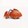 Cast Iron Japanese Koi Fish Wind Chime, Small Outdoor Feng Shui Temple Bell, Garden, Lawn, Patio Decor, Battery-Free, No Power Needed