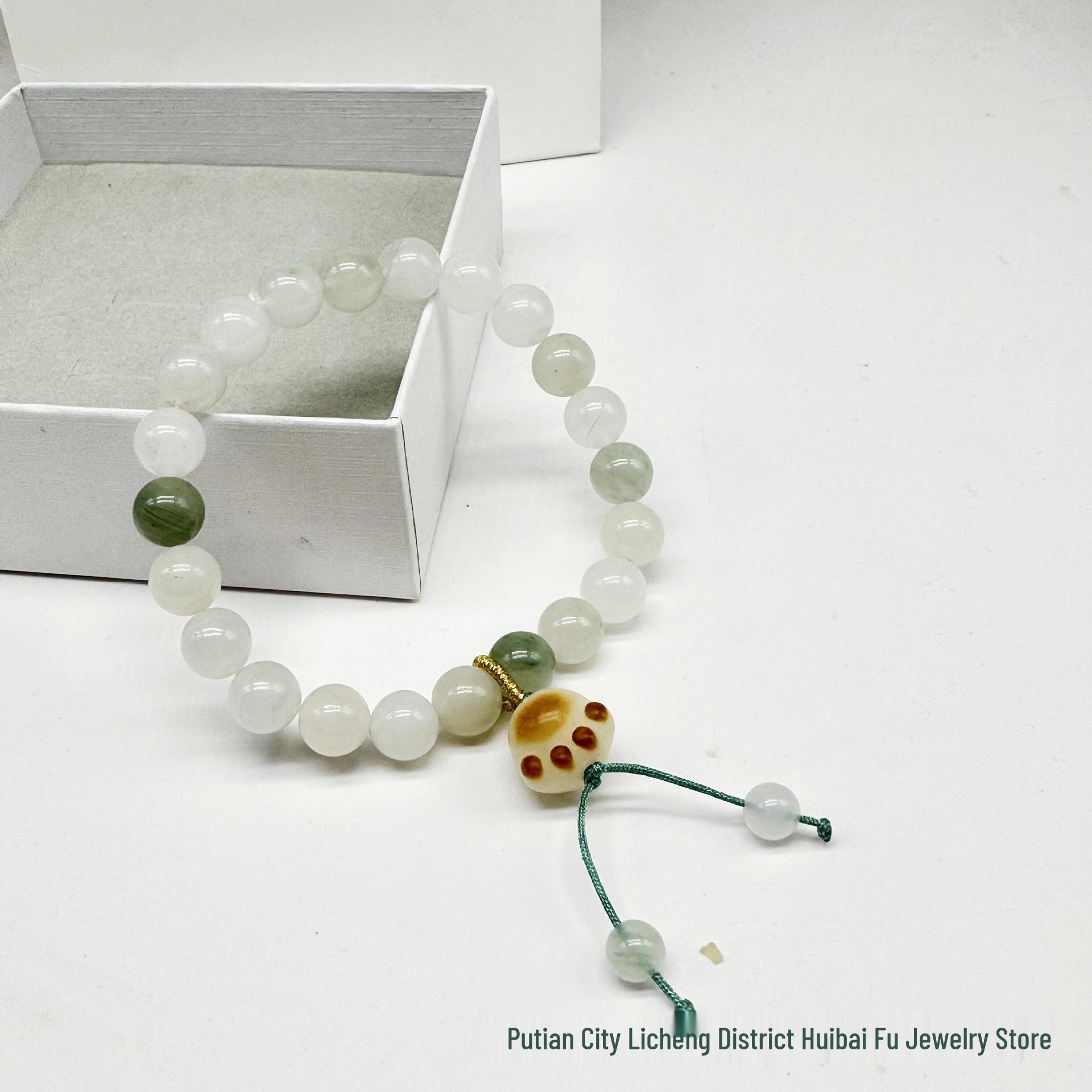 Tianshan Jade Cat Paw Bracelet: Stylish Gift for Women and Best Friends Natural