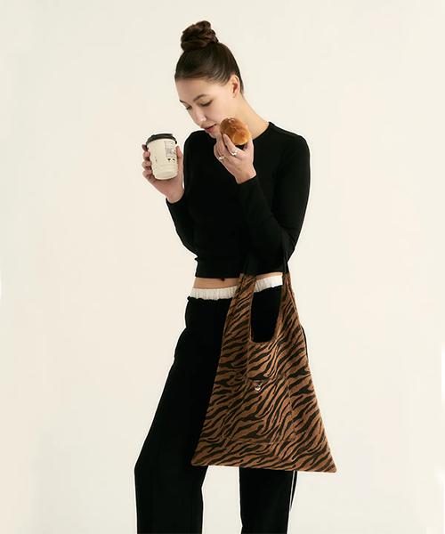 Stylehan Zebra Shopper Bag Bronze Gold
