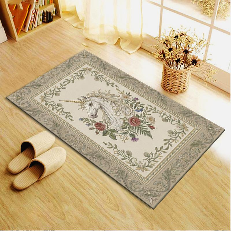 2025 New Unicorn Animal Carpet Rug for Living Room Bedroom Home Sofa Decoration,Kids play Non-slip Floor Mat136