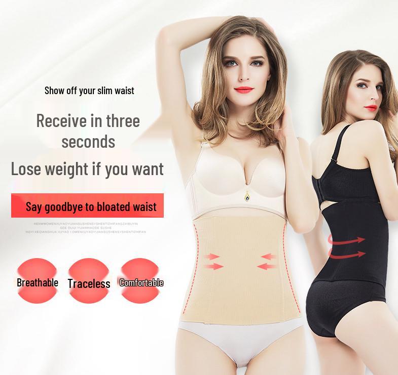 Damski poporodowy bezszwowy pas modelujący brzuch i talię z pamięcią kształtu