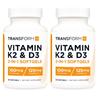 Transform HQ Vitamin D3 5000IU & K2 MK-7 100mcg 120 Tablets 2 Pcs